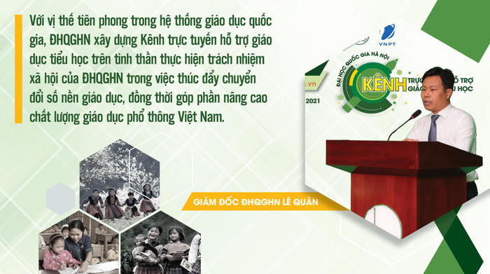 Giám đốc Đại học Quốc gia Hà Nội Lê Quân phát biểu. Giám đốc Đại học Quốc gia Hà Nội Lê Quân phát biểu.