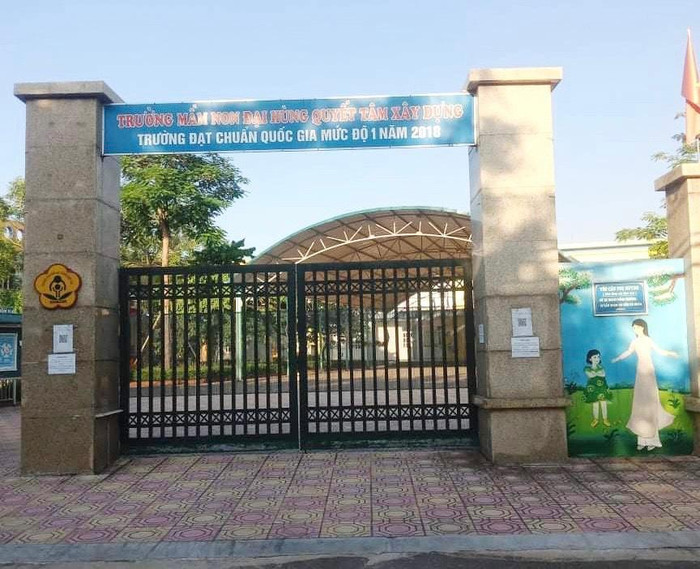 Trường Mầm non Đại Hùng, xã Đại Hùng, huyện Ứng Hòa, Hà Nội. Ảnh: N.M