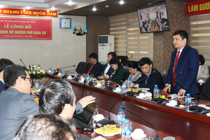 PGS.TS Đặng Hoài Bắc – Giám đốc Học viện phát biểu tại buổi lễ. PGS.TS Đặng Hoài Bắc – Giám đốc Học viện phát biểu tại buổi lễ.