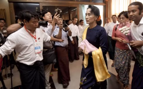 Bà Aung San Suu Kyi, ảnh: SCMP.