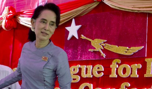 Bà Aung San Suu Kyi, ảnh: AP/SCMP. Bà Aung San Suu Kyi, ảnh: AP/SCMP.