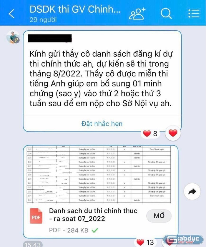 Giảng viên Trường Đại học Sài Gòn bối rối trước thông tin này. Ảnh: Hương Ly Giảng viên Trường Đại học Sài Gòn bối rối trước thông tin này. Ảnh: Hương Ly
