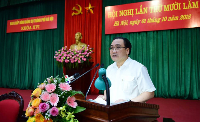 Bí thư Thành ủy Hà Nội Hoàng Trung Hải kết luận hội nghị lần thứ 15 Ban chấp hành Đảng bộ thành phố, ảnh: Báo Kinh tế & Đô thị. Bí thư Thành ủy Hà Nội Hoàng Trung Hải kết luận hội nghị lần thứ 15 Ban chấp hành Đảng bộ thành phố, ảnh: Báo Kinh tế & Đô thị.
