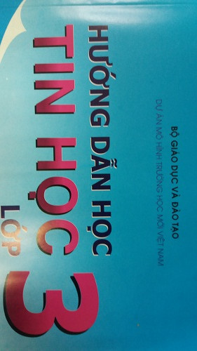 Dự án Mô hình Trường học mới Việt Nam xuất hiện trang trọng ngay phần đầu trang bìa sách Hướng dẫn học Tin học lớp 3, và không có chữ (Sách thử nghiệm) như các "sách giáo khoa VNEN" khác. Dự án Mô hình Trường học mới Việt Nam xuất hiện trang trọng ngay phần đầu trang bìa sách Hướng dẫn học Tin học lớp 3, và không có chữ (Sách thử nghiệm) như các "sách giáo khoa VNEN" khác.