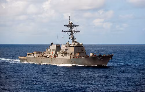 Tàu chiến Hải quân Mỹ USS Chafee, ảnh: Navy Mil. Tàu chiến Hải quân Mỹ USS Chafee, ảnh: Navy Mil.