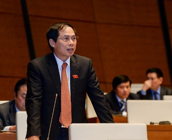 Thứ trưởng thường trực Bộ Ngoại giao Bùi Thanh Sơn. Ảnh: Quochoi.vn Thứ trưởng thường trực Bộ Ngoại giao Bùi Thanh Sơn. Ảnh: Quochoi.vn