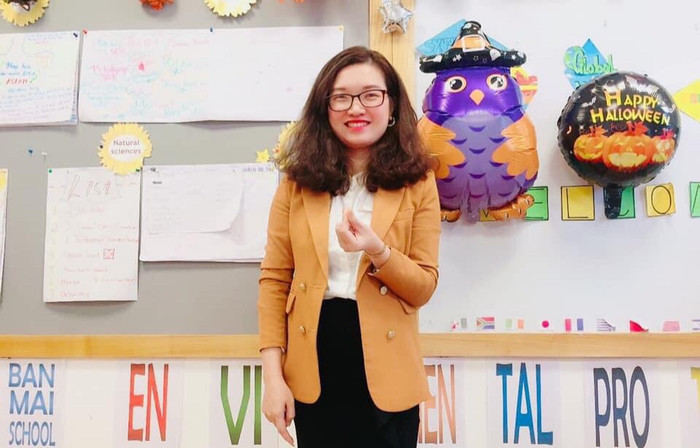Cô Trần Thị Thúy Nga, giáo viên Tiếng Anh, Trường Trung học cơ sở – Trung học phổ thông Ban Mai. Ảnh: Cô giáo cung cấp Cô Trần Thị Thúy Nga, giáo viên Tiếng Anh, Trường Trung học cơ sở – Trung học phổ thông Ban Mai. Ảnh: Cô giáo cung cấp