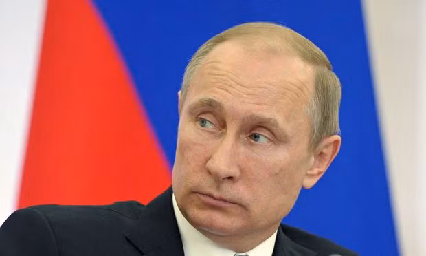 Tổng thống Nga Vladimir Putin, ảnh: The Guardian.