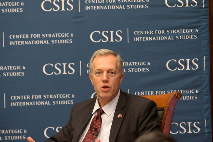 Đại sứ Mỹ tại Việt Nam Ted Osius trong buổi đối thoại do CSIS tổ chức. Đại sứ Mỹ tại Việt Nam Ted Osius trong buổi đối thoại do CSIS tổ chức.