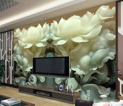 Hoa sen tạc bằng ngọc nguyên khối?