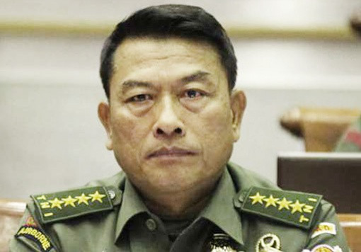 Tướng Moeldoko, Tổng tham mưu trưởng quân đội Indonesia, ảnh: The Jakarta Post. Tướng Moeldoko, Tổng tham mưu trưởng quân đội Indonesia, ảnh: The Jakarta Post.