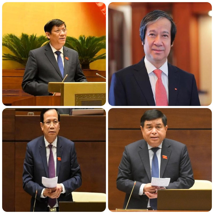 4 Bộ trưởng chịu trách nhiệm trả lời chất vấn về 4 nhóm vấn đề mà cử tri quan tâm. 4 Bộ trưởng chịu trách nhiệm trả lời chất vấn về 4 nhóm vấn đề mà cử tri quan tâm.