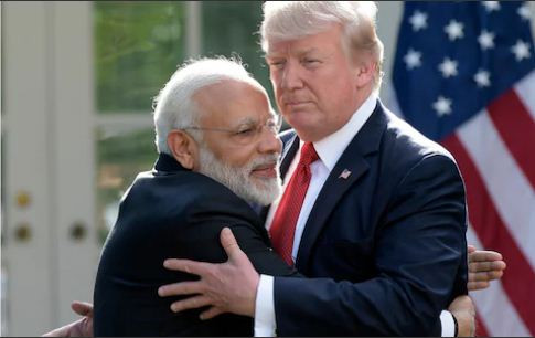 Thủ tướng Ấn Độ Narendra Modi và Tổng thống Hoa Kỳ Donald Trump, ảnh: The Telegraph.