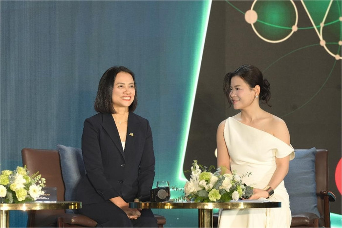 Bà Nguyễn Thị Mỹ Hạnh – Phó Tổng Giám đốc, Tổng Giám đốc Ngân hàng Bán lẻ MSB chia sẻ chiến lược định vị phân khúc khách hàng.