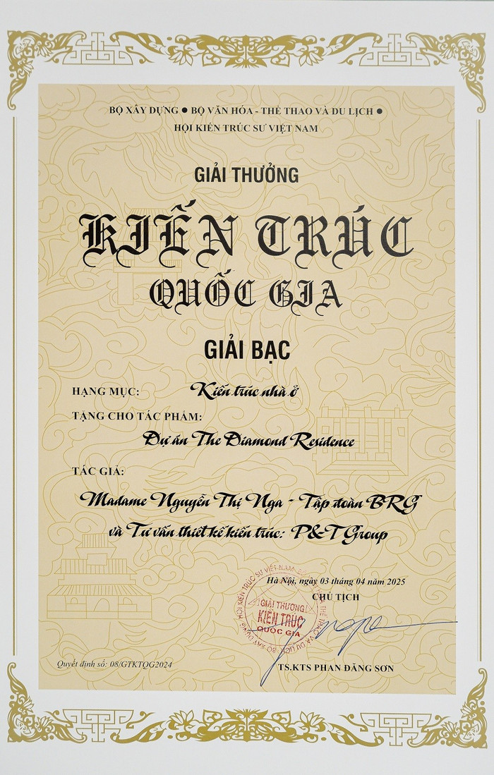 Giải thưởng Kiến trúc Quốc gia trao tặng tổ hợp căn hộ cao cấp Diamond Residence. 01-diamond-residence.jpg