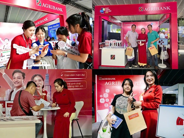 Đông đảo khách hàng đến trải nghiệm, giao dịch tại gian hàng Agribank trong khuôn khổ sự kiện. Đông đảo khách hàng đến trải nghiệm, giao dịch tại gian hàng Agribank trong khuôn khổ sự kiện.
