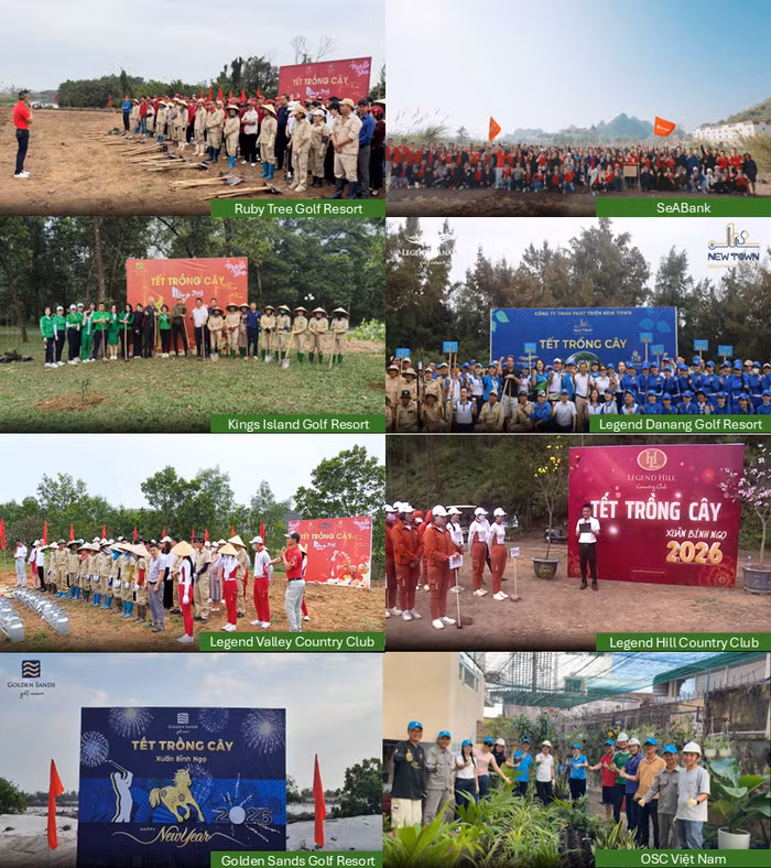 Không khí ra quân rộn ràng tại các Công ty Thành viên Tập đoàn BRG trong dịp Tết Trồng cây Xuân Bính Ngọ 2026.