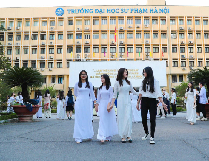 Sinh viên Trường Đại học Sư phạm Hà Nội. Ảnh minh họa: TTXVN svsp.jpg