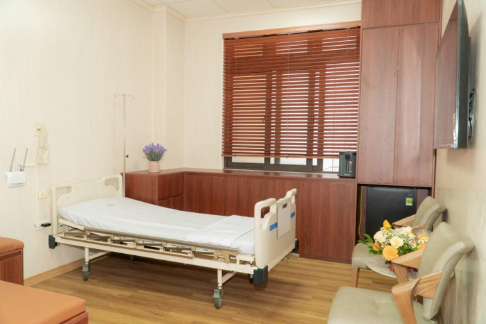 Phòng bệnh đã được GELEX nâng cấp, sửa chữa khang trang và tiện nghi hơn.