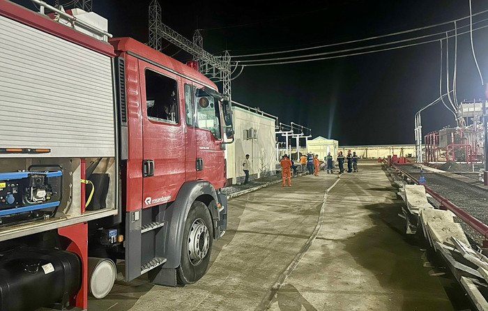 Lực lượng Cảnh sát phòng cháy chữa cháy – Công an tỉnh An Giang phối hợp trong thời gian đóng điện dự án. Lực lượng Cảnh sát phòng cháy chữa cháy – Công an tỉnh An Giang phối hợp trong thời gian đóng điện dự án.