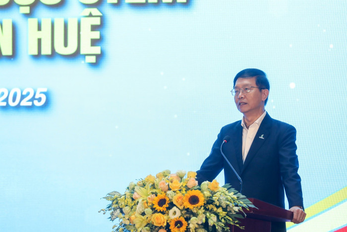 Ông Trần Quang Dũng, Phó Bí thư thường trực Đảng uỷ Petrovietnam khẳng định chương trình STEM Innovation Petrovietnam sẽ là một bước tiến trong công tác hiện đại hoá dạy và học tại nhiều trường học trên cả nước.