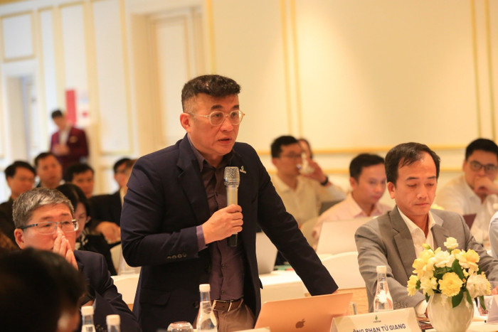 Ông Phan Tử Giang - Phó Tổng Giám đốc Petrovietnam kiến nghị Bộ Công Thương, NSMO xem xét cân đối điều động các nhà máy điện của Petrovietnam trong năm 2026.