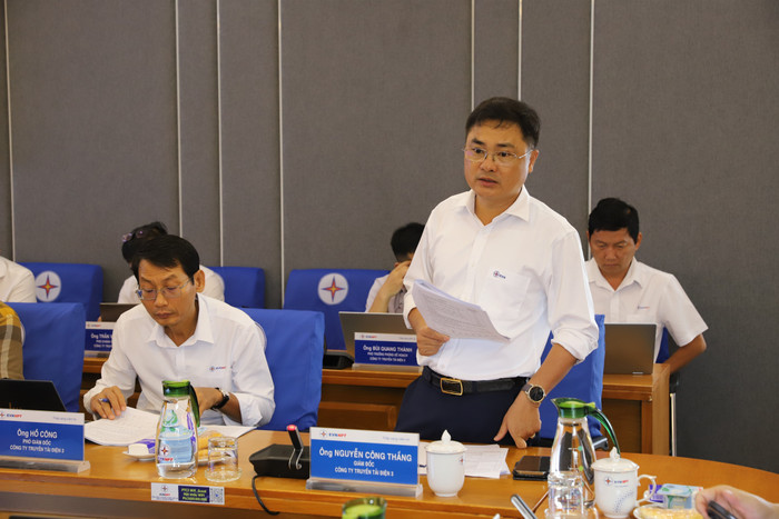 Ông Nguyễn Công Thắng - Giám đốc PTC3 báo cáo tại buổi làm việc. Ông Nguyễn Công Thắng - Giám đốc PTC3 báo cáo tại buổi làm việc.