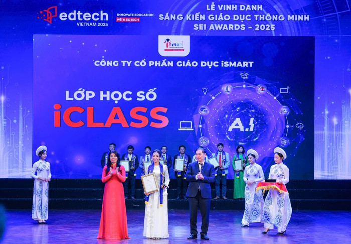 Lớp học số iCLASS được vinh danh “Ảnh hưởng giáo dục đào tạo” của năm tại SEI Awards 2025