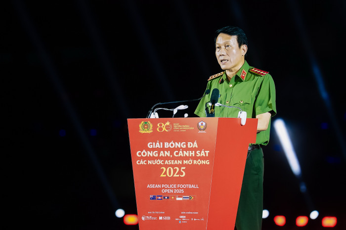 Đại tướng Lương Tam Quang - Bộ trưởng Bộ Công an phát biểu tại lễ khai mạc. anh-2-30.jpg