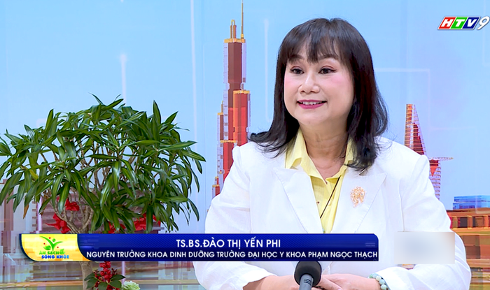 Tiến sĩ, Bác sĩ Đào Thị Yến Phi chia sẻ về cách sử dụng gia vị bột ngọt cho bệnh nhân các bệnh mãn tính trong chương trình Ăn sạch sống khỏe.