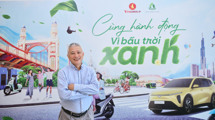 Tiến sĩ Hoàng Dương Tùng, Chủ tịch Mạng lưới không khí sạch Việt Nam đánh giá cao việc Vingroup tổ chức chiến dịch “Cùng hành động vì bầu trời xanh” giúp đánh thức khát vọng xanh trong mỗi người dân. anh-01.jpg