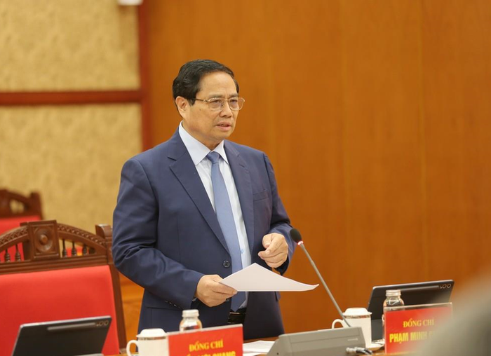 Thủ tướng Phạm Minh Chính phát biểu tại phiên họp. Ảnh: VGP/Nguyễn Hoàng Thủ tướng Phạm Minh Chính phát biểu tại phiên họp. Ảnh: VGP/Nguyễn Hoàng
