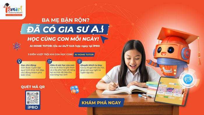 Gia sư AI (AI Home Tutor) không làm thay, mà đồng hành gợi mở, giúp học sinh chuyển từ thế thụ động sang chủ động khám phá tri thức.