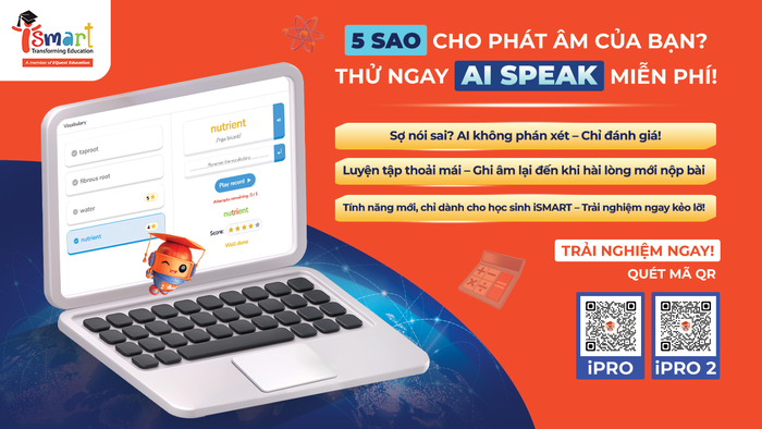 AI Speak – &quot;Cú hích&quot; đầu tiên giúp học sinh phá bỏ rào cản tâm lý, tự tin giao tiếp tiếng Anh chuẩn xác.