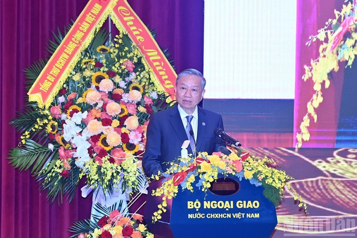 Tổng Bí thư Tô Lâm phát biểu tại lễ kỷ niệm. Ảnh: Báo Nhân dân Tổng Bí thư Tô Lâm phát biểu tại lễ kỷ niệm. Ảnh: Báo Nhân dân