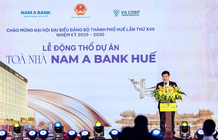 Ông Nguyễn Minh Tuấn, Phó Tổng giám đốc Nam A Bank phát biểu tại sự kiện. hinh-5.jpg
