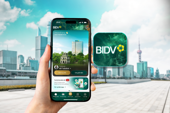 Giao diện của BIDV SmartBanking phiên bản X. Giao diện của BIDV SmartBanking phiên bản X.