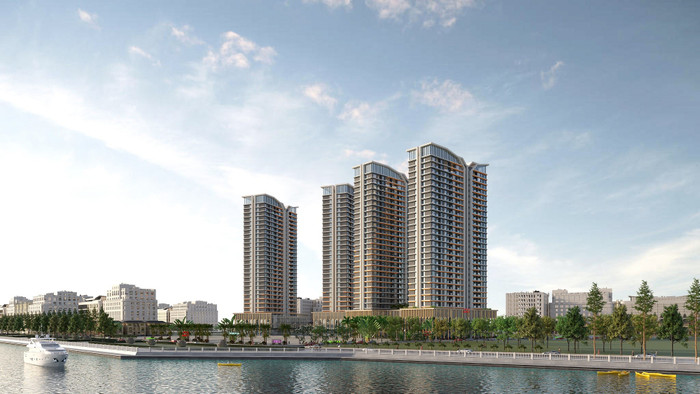 Hình ảnh dự án Capital Square phản chiếu bên dòng sông Hàn. 02-capital-square.jpg