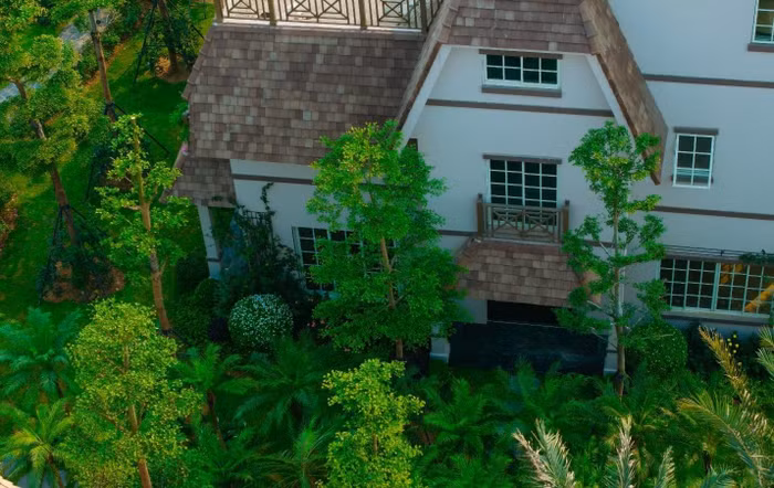 Không gian xanh bao trùm The Grand Island. Ảnh: Thanh Sơn