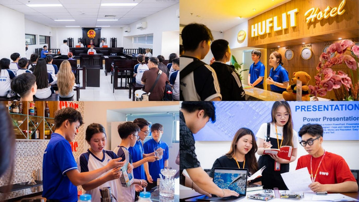 Thông qua các lớp học trải nghiệm, học sinh trung học phổ thông có cơ hội tìm hiểu về nghề nghiệp tại HUFLIT trước khi đưa ra quyết định chọn ngành, chọn trường. Thông qua các lớp học trải nghiệm, học sinh trung học phổ thông có cơ hội tìm hiểu về nghề nghiệp tại HUFLIT trước khi đưa ra quyết định chọn ngành, chọn trường.