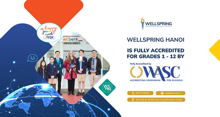 Wellspring Hanoi chính thức được ACS WASC công nhận kiểm định toàn phần (Fully Accredited) cho tất cả các cấp học từ lớp 1 đến lớp 12. banner-zalo-wasc.png