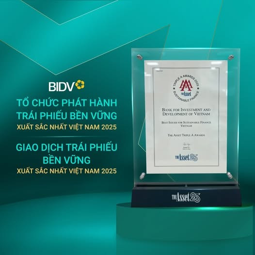 BIDV nhận các giải thưởng uy tín về phát triển bền vững. bidv-dat-giai-trai-phieu.jpg
