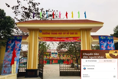 Băn khoăn về một số khoản tiền, được hỏi, lãnh đạo Trường THCS Cao Xá "im lặng"