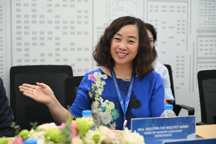 Thạc sĩ Nguyễn Thị Nguyệt Minh - Giám đốc chương trình Ngôn ngữ Hàn Quốc, Trường Đại học CMC. Ảnh: NTCC. dsc-9284.jpg