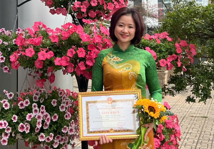 Cô Nguyễn Mai Anh - Tổ trưởng chuyên môn Tổ Toán Tin, Trường Trung học phổ thông Nguyễn Gia Thiều (Hà Nội). Ảnh: NVCC. co-mai-anh.jpg