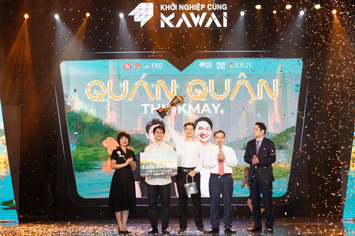 Quán quân cuộc thi Khởi nghiệp cùng Kawai 2025 với mức giải thưởng lên tới 2.020.390.000 tỷ đồng đã thuộc về đội thi Thinkmay. thinkmay.jpg