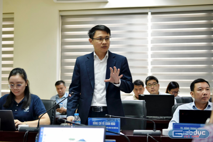 Tiến sĩ Võ Xuân Hoài - Phó Giám đốc Trung tâm Đổi mới sáng tạo Quốc gia, Bộ Tài chính. Ảnh: Thúy Hiền. gdvn-vo-xuan-hoai.jpg