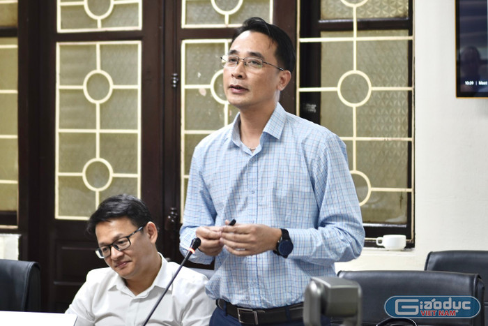 Giáo sư, Tiến sĩ Chử Đức Trình - Hiệu trưởng Trường Đại học Công nghệ, Đại học Quốc gia Hà Nội. Ảnh: Thúy Hiền. gdvn-chu-duc-trinh-7642.jpg