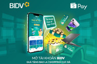 Nhận ngay 450.000 đồng khi mở tài khoản BIDV trên Shopee