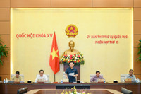 Chương trình phiên họp thứ 16 của Ủy ban Thường vụ Quốc hội 